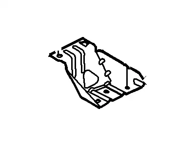 Кронштейн крепления радиатора 6W1Z-8052-A FORD