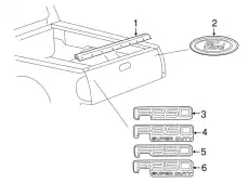 Молдинг двери задней 2C3Z-9940602-AAA FORD