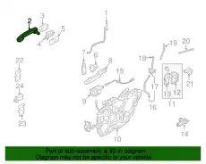 Ручка двери FORD 9T5Z-7422404-AC