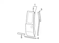 Молдинг двери задний правый 5C3Z-2825532-AAP FORD