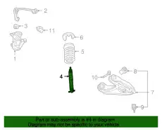 Амортизатор передний AU2Z-18V124-BB FORD