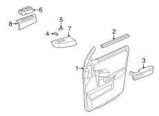 Ручка двери FORD 1L2Z-7824101-AAB