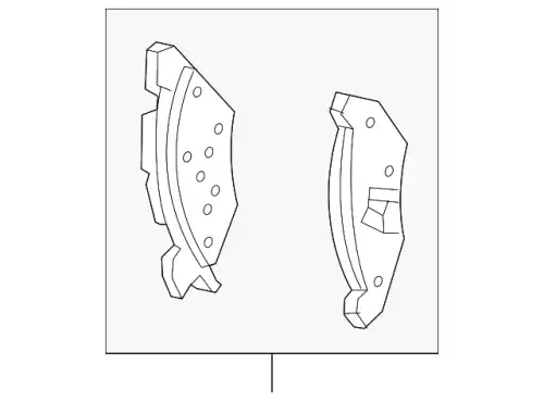 Тормозные колодки дисковые FORD 4U2Z-2V200-CA