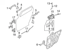 Ручка двери FORD 9T5Z-7422405-AF