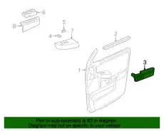 Ручка двери FORD 1L2Z-7824100-AAA