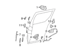 Ручка двери FORD 4F2Z-1626680-AAA