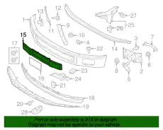 Решетка бампера FORD FL3Z-17E810-AA