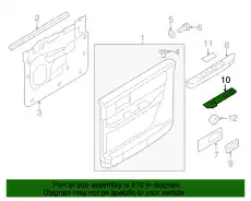 Ручка двери FORD 7L7Z-14527-AA