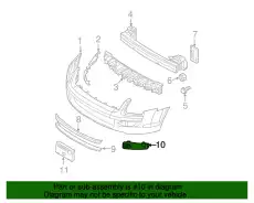 Заглушка бампера 7E5Z-17E810-APTM FORD