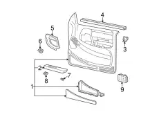 Ручка двери FORD 4L5Z-1024101-AAG