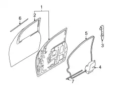 Ручка двери FORD YS4Z-6120758-CA