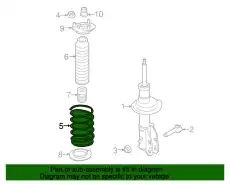 Пружина передней подвески CT4Z-5310-A FORD