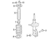 Пружина передней подвески CT4Z-5310-A FORD