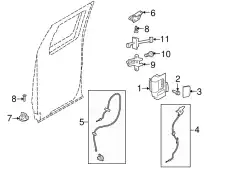 Ручка двери FORD 9L3Z-1822600-AB