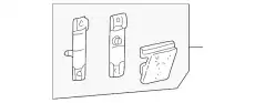 Кронштейн бампера F87Z-17859-BA FORD