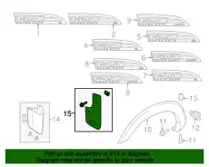 Брызговик BC3Z-16A550-GA FORD
