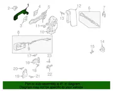 Ручка двери FORD 2T1Z-6122404-A