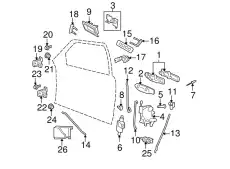 Ручка двери FORD 6W3Z-5421818-AC