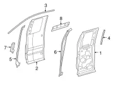 Ручка двери FORD 4L3Z-18253A21-AA