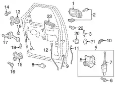 Ручка двери FORD 8L1Z-7821819-A