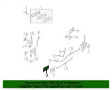 Ручка двери FORD 6W3Z-5422634-AB