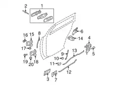 Ручка двери FORD 6W3Z-5422634-AB