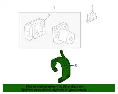 Кронштейн модуля АБС 8L1Z-2C325-A FORD