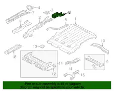 Крепеж бампера 9T1Z-17C756-A FORD