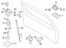 Ручка двери FORD 8L7Z-7843400-B