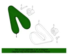 V-BELT DK4Z-8620-B FORD