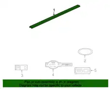 Молдинг двери задней 4L3Z-9940602-AAB FORD