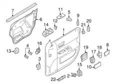 Ручка двери FORD BA8Z14528AA