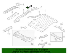 Кронштейн панели пола 2T1Z-17617B00-A FORD