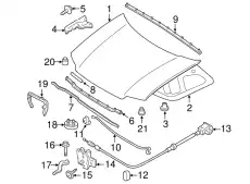 Уплотнитель 8L8Z-16B990-A FORD