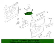 Ручка двери FORD 7L1Z-14524-CA