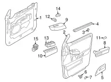 Ручка двери FORD 7L1Z-14524-CA