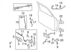 Ручка двери FORD 6L5Z-1022404-CAPTM