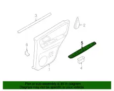 Ручка двери FORD 5E6Z-14527-AAC