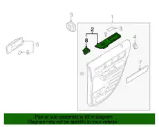 Ручка двери FORD 8A1Z-14525-BA