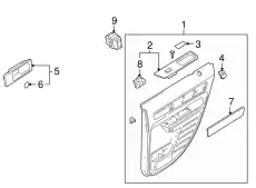 Ручка двери FORD 8A1Z-14525-BA