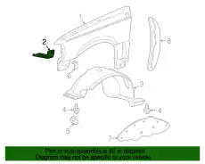 Кронштейн крыла F87Z-16A024-AA FORD