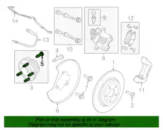 BOLT - WHEEL HB5Z-1107-A FORD