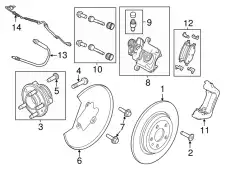 BOLT - WHEEL HB5Z-1107-A FORD