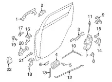 Ручка двери FORD 8S4Z-5422404-CA