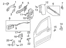 Ручка двери FORD 9T1Z6126685D