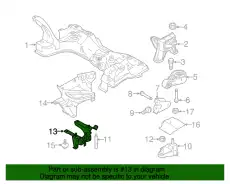 Кронштейн опоры ДВС 5S4Z-6E042-AA FORD