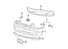 Кронштейн бампера 1L5Z-17E814-BA FORD