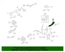 Ручка двери FORD 8L8Z-7826684-A
