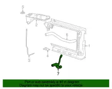 Патрубок радиатора нижний 2R3Z-8286-AB FORD