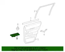 Ручка двери FORD 9W7Z-14527-BC